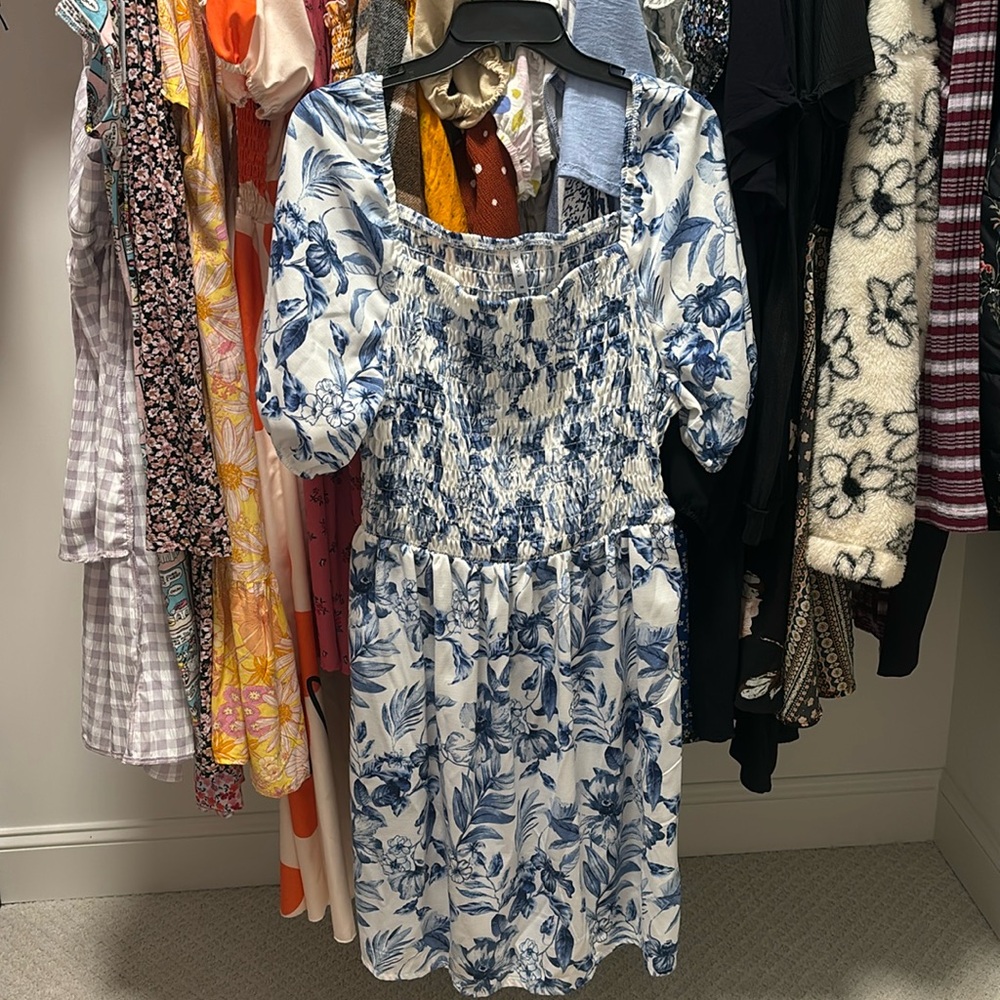 Blue dress